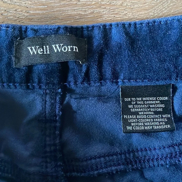 Well Worn High Rise Velvet Taper Skinny Pant Size 10 - Picture 9 of 11